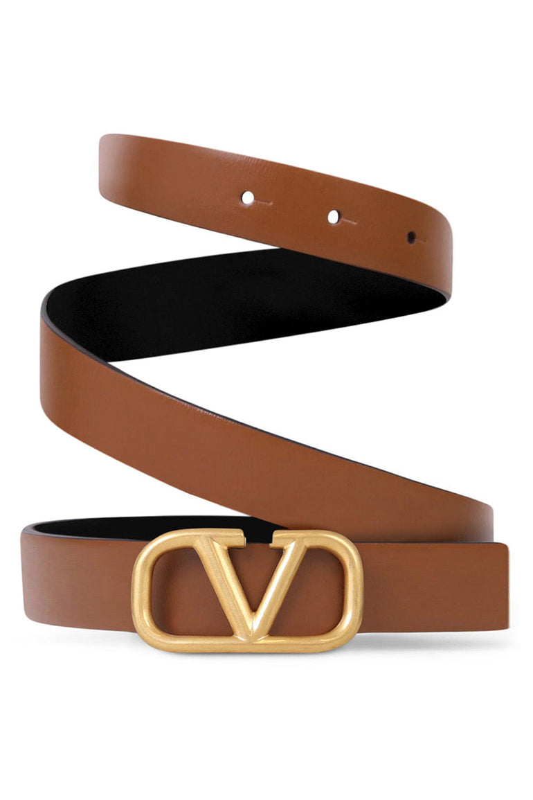 20mm vlogo reversible leather belt - Valentino Garavani - Women |  Luisaviaroma