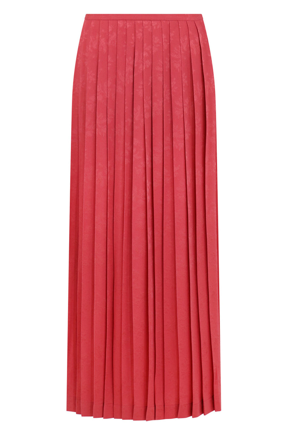 High waisted shop coral pleated skirt