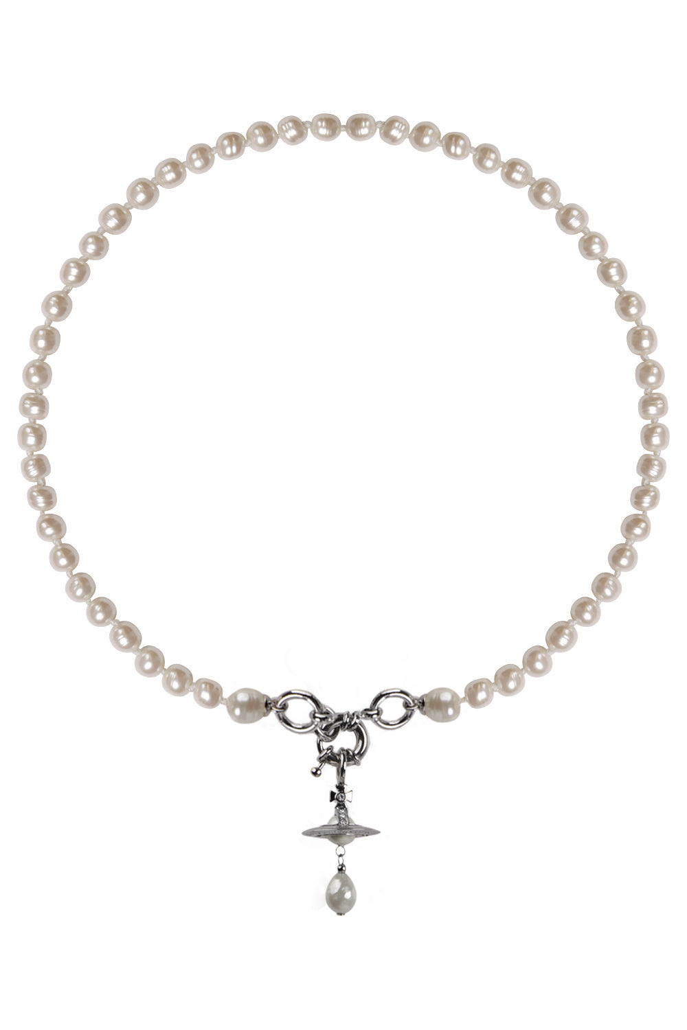 Vivienne Westwood Plate Necklace Yellow,Silver | PLAYFUL