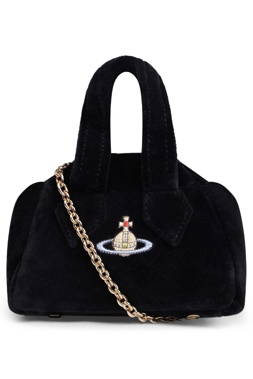 VIVIENNE WESTWOOD ARCHIVE YASMINE VELVET MINI BAG BLACK PARLOUR X – Parlour  X