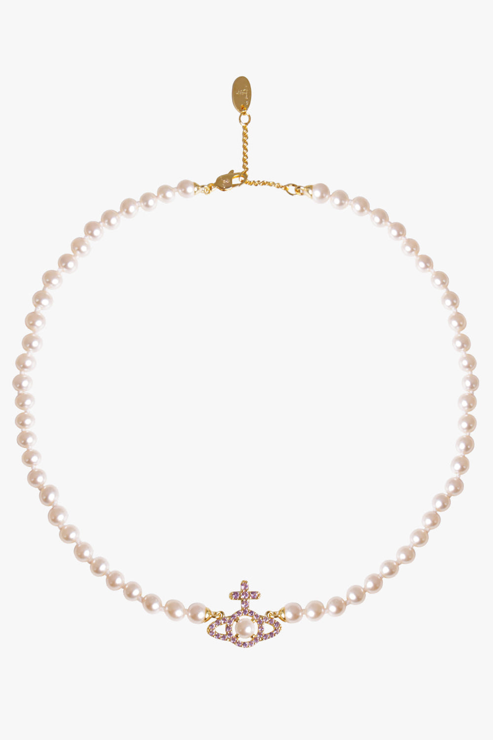 Vivienne westwood pearl online necklace rose gold