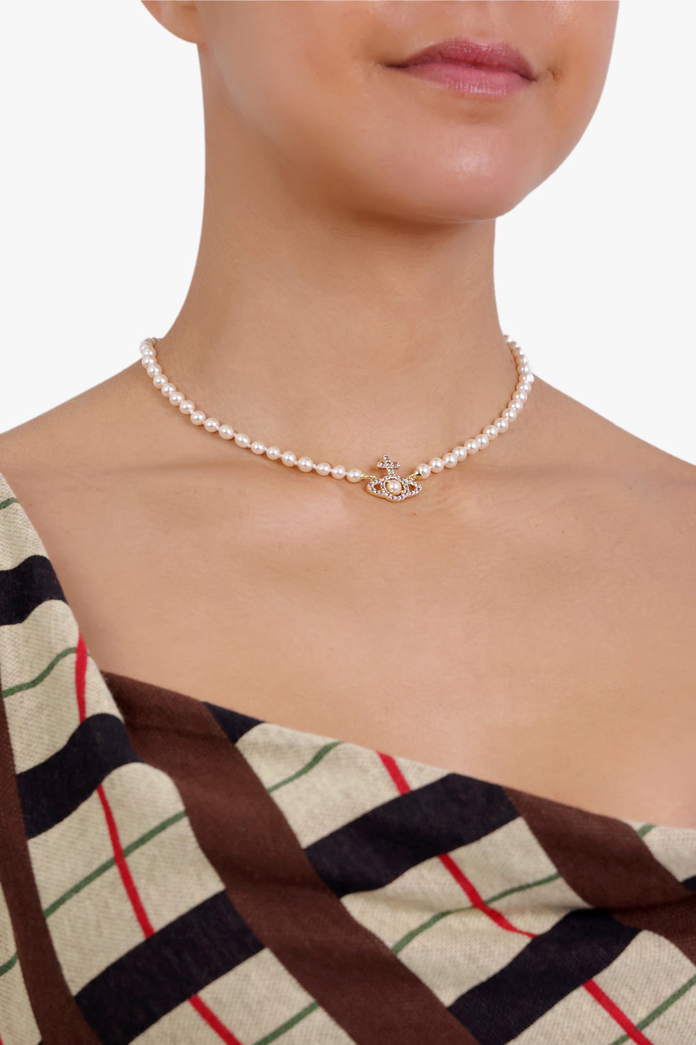 OLYMPIA PEARL NECKLACE | CREAM ROSE PEARL/SILVER – Parlour X