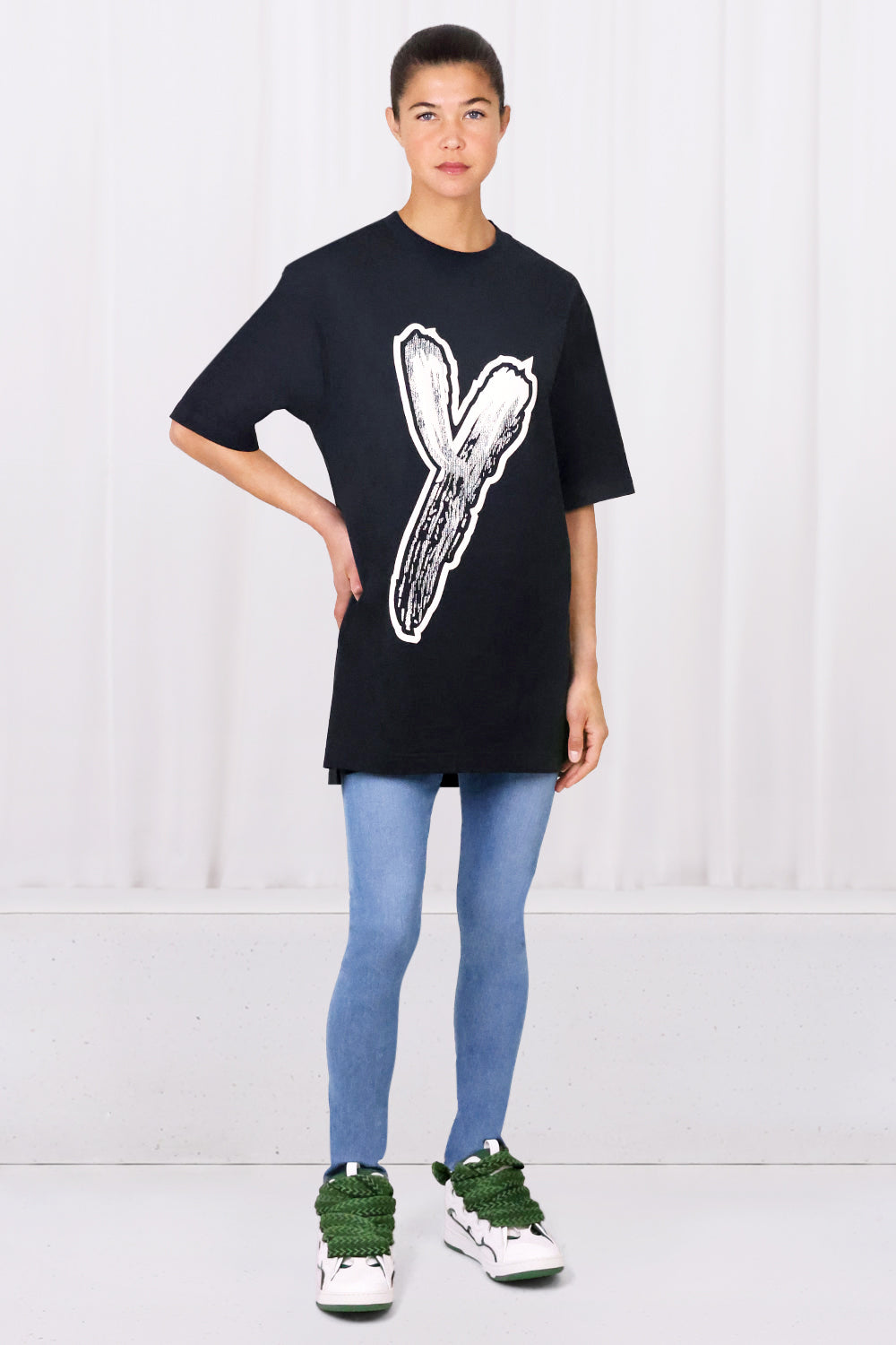 Y-3 RTW LOGO GFX TEE | BLACK